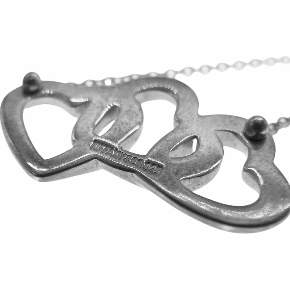 TIFFANY&Co. ティファニー トリプル ハート ネックレス シルバー系【中古】