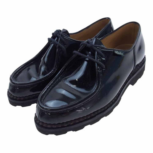 Paraboot パラブーツ 19065 UNITEDARROWS ユナイテッドアローズ 別注 MICHAEL ミカエル パテントレザー シューズ ブラック系 41【中古】