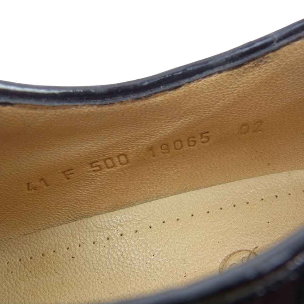 Paraboot パラブーツ 19065 UNITEDARROWS ユナイテッドアローズ 別注 MICHAEL ミカエル パテントレザー シューズ ブラック系 41【中古】