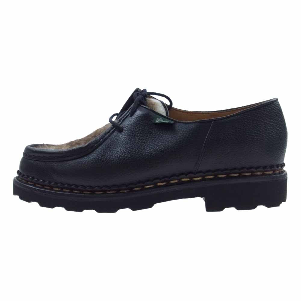 Paraboot パラブーツ 715724 MICHAEL MARCHE ミカエル ポニー ファー レザー シューズ ブラック系 41.5【中古】