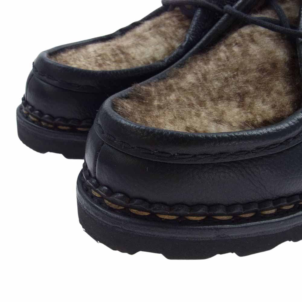 Paraboot パラブーツ 715724 MICHAEL MARCHE ミカエル ポニー ファー レザー シューズ ブラック系 41.5【中古】