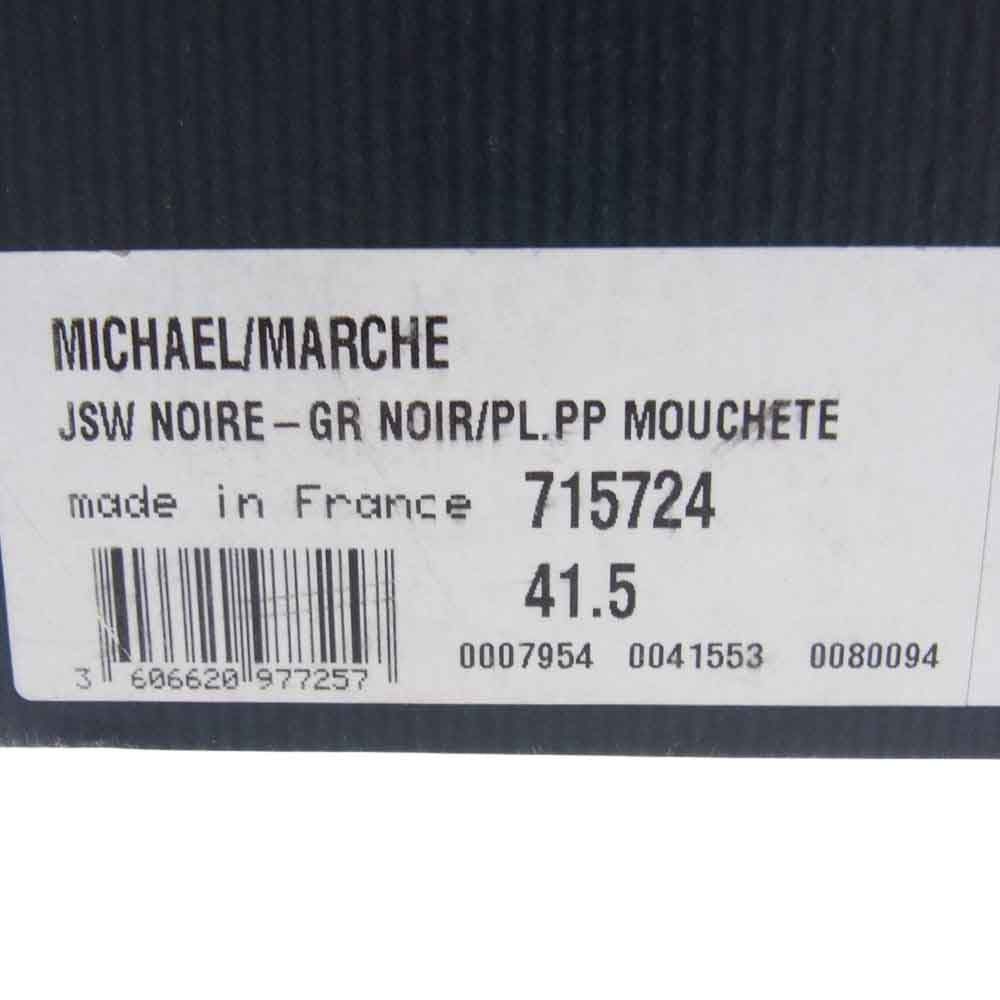 Paraboot パラブーツ 715724 MICHAEL MARCHE ミカエル ポニー ファー レザー シューズ ブラック系 41.5【中古】