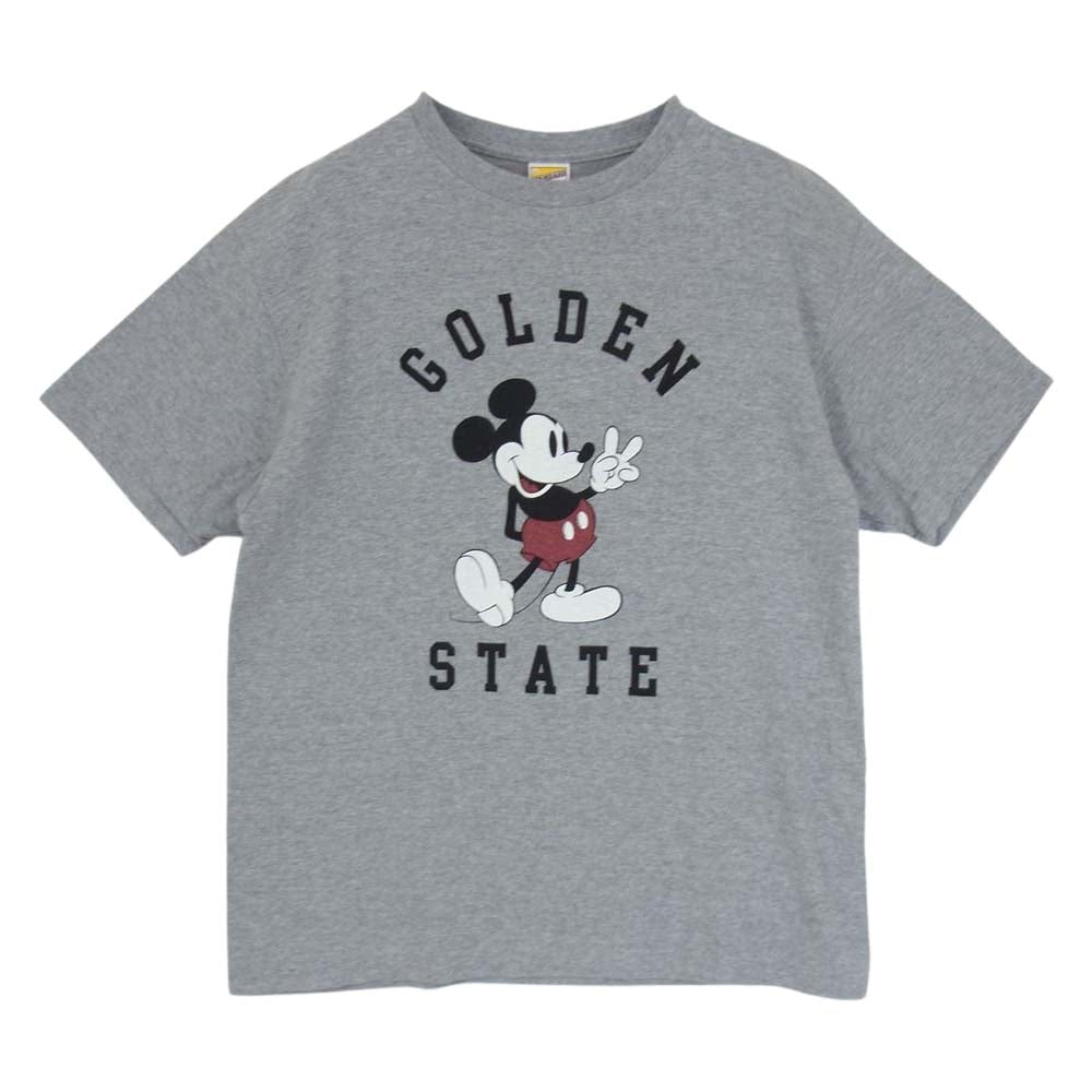 STANDARD CALIFORNIA スタンダードカリフォルニア × Ron Herman ロンハーマン ミッキー 半袖 Tシャツ グレー系 L【中古】