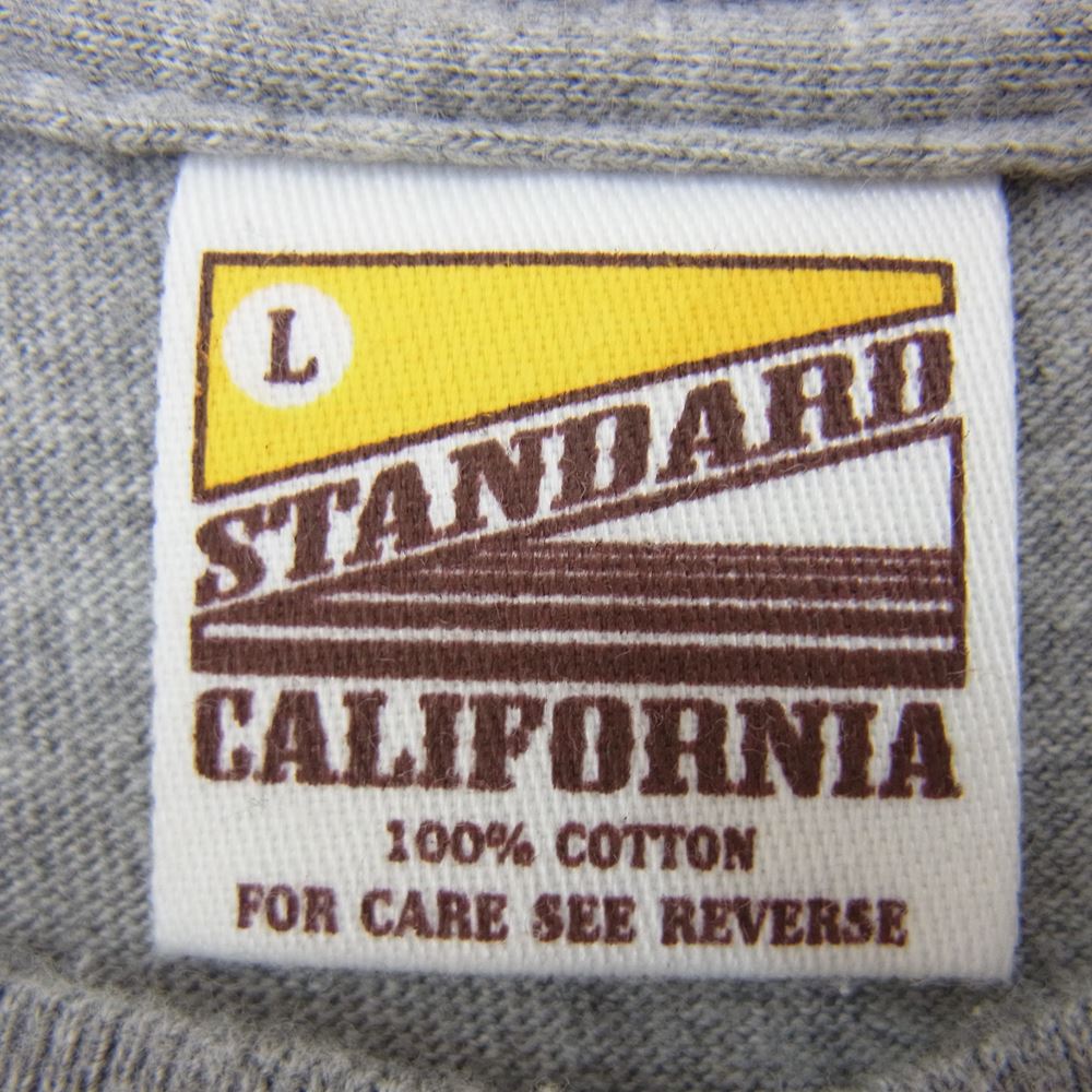 STANDARD CALIFORNIA スタンダードカリフォルニア × Ron Herman ロンハーマン ミッキー 半袖 Tシャツ グレー系 L【中古】