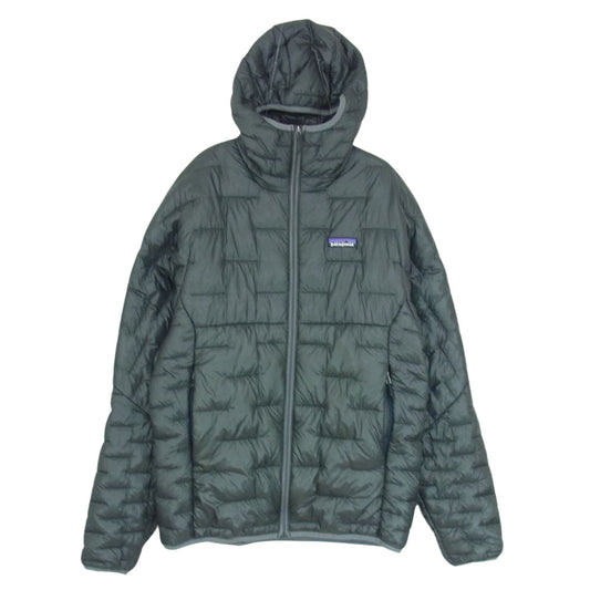 patagonia パタゴニア 19AW 84030 MICRO PUFF HOODIE マイクロ パフ フーディ ジャケット グリーン系 S【中古】