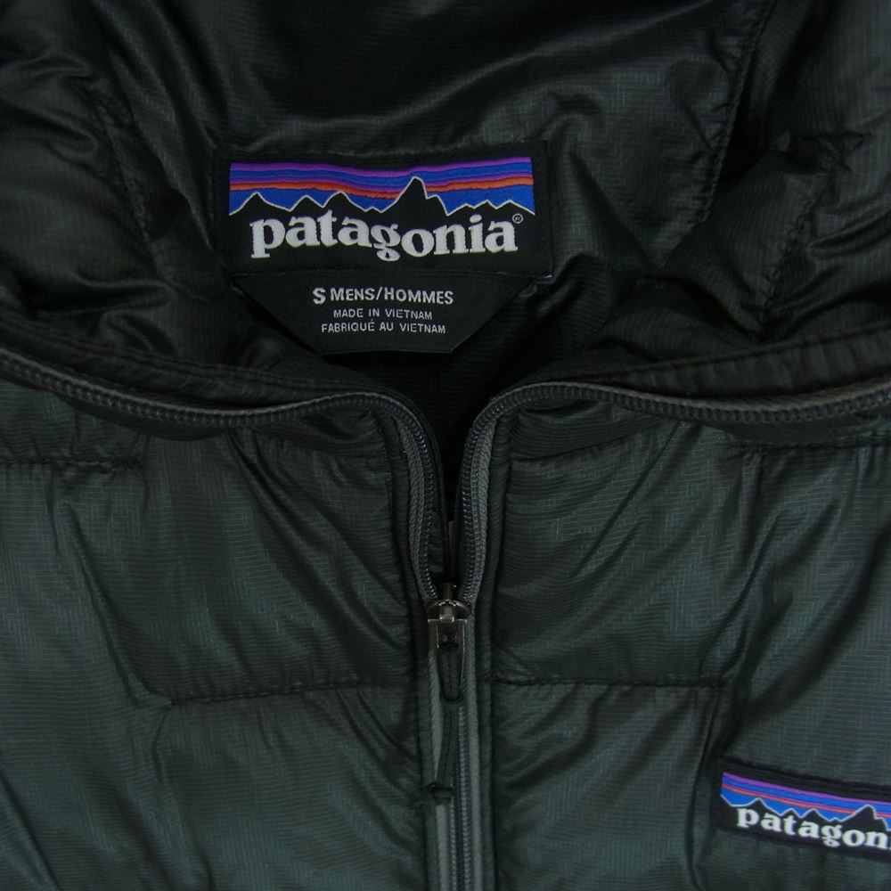 patagonia パタゴニア 19AW 84030 MICRO PUFF HOODIE マイクロ パフ フーディ ジャケット グリーン系 S【中古】