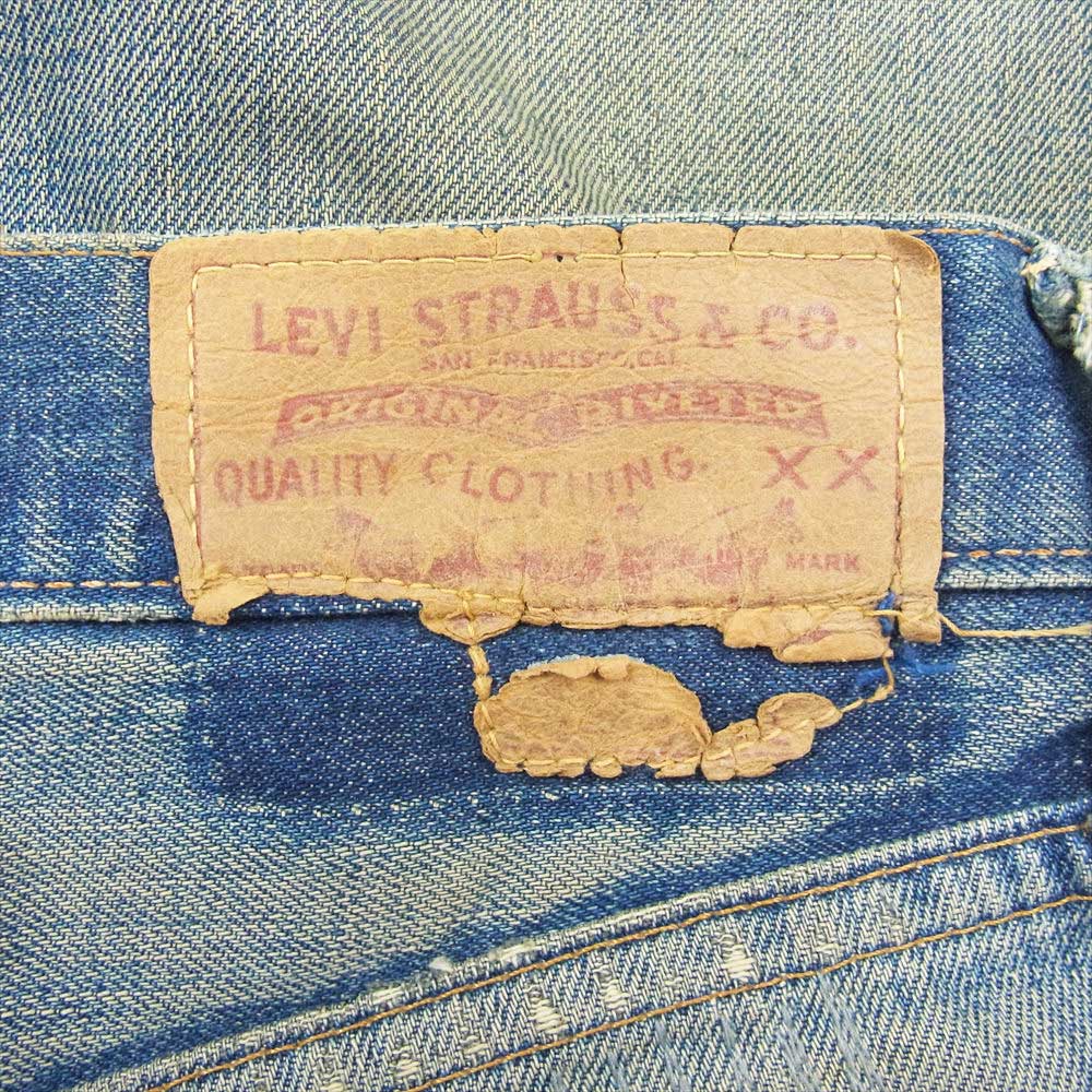 Levi's リーバイス ヴインテージ 60s 70s 505 ビッグE ボタン裏刻印8 42TALON ジップ デニム パンツ インディゴブルー系【中古】