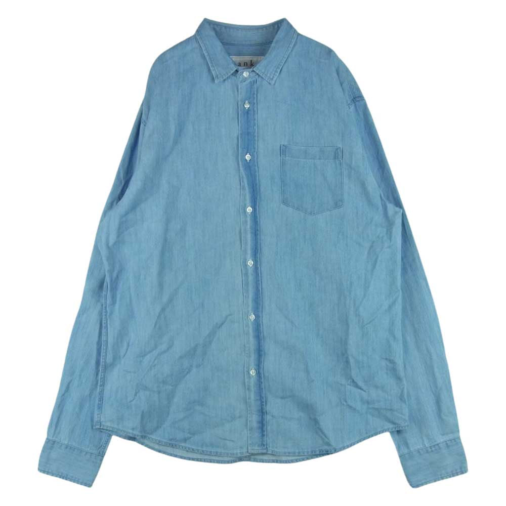 フランクアンドアイリーン 9920700008 LUKE ルーク デニム 長袖 シャツ インディゴブルー系 L【中古】
