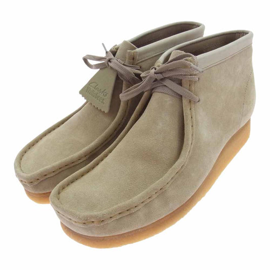 Clarks クラークス 35405 ORIGINALS WALLABEE BOOT スエード ワラビー ブーツ ベージュ系 10.5【極上美品】【中古】