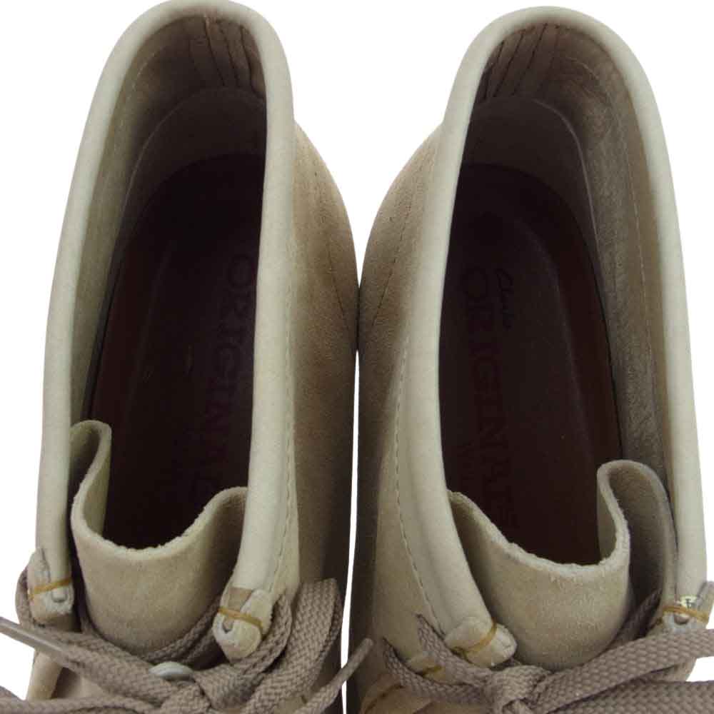 Clarks クラークス 35405 ORIGINALS WALLABEE BOOT スエード ワラビー ブーツ ベージュ系 10.5【極上美品】【中古】