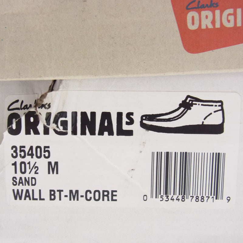 Clarks クラークス 35405 ORIGINALS WALLABEE BOOT スエード ワラビー ブーツ ベージュ系 10.5【極上美品】【中古】