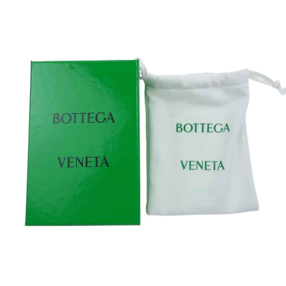 BOTTEGAVENETA ボッテガヴェネタ マキシ イントレチャート カセット レザー クレジット カードケース ブラック系【美品】【中古】