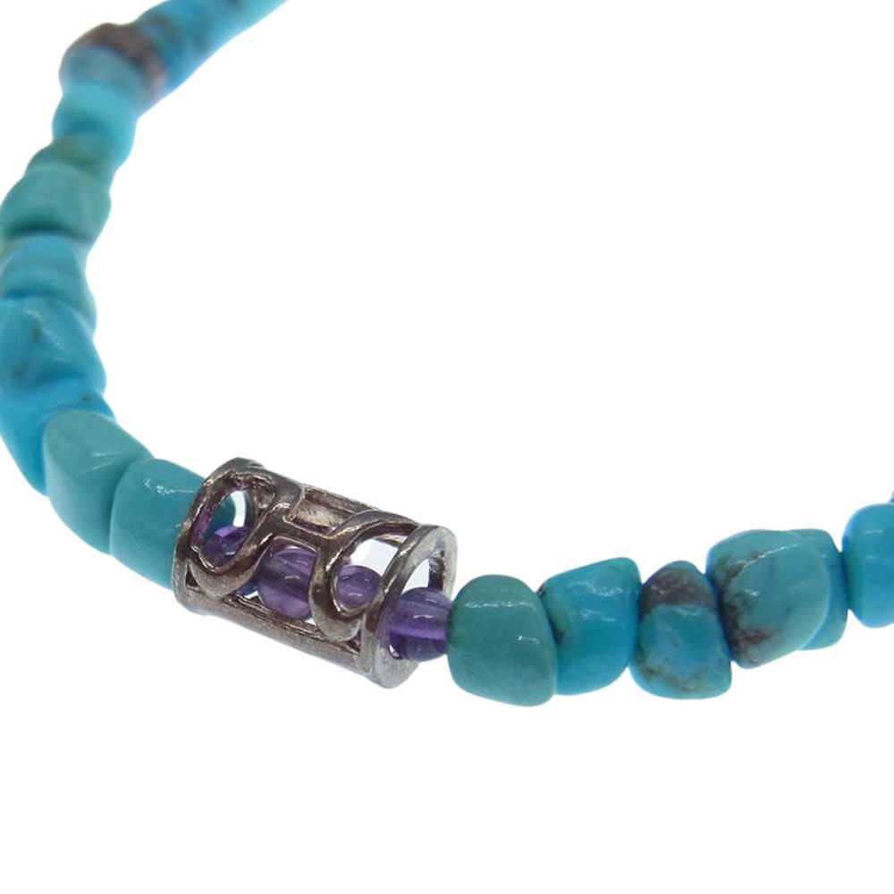 THE FLAT HEAD ザフラットヘッド ターコイズ ネックレス ライトグリーン系【中古】