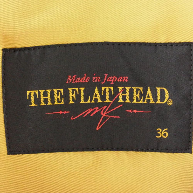 THE FLAT HEAD ザフラットヘッド MK LABEL ウール ライニング ライナー付き トレンチ コート ベージュ系 36【中古】