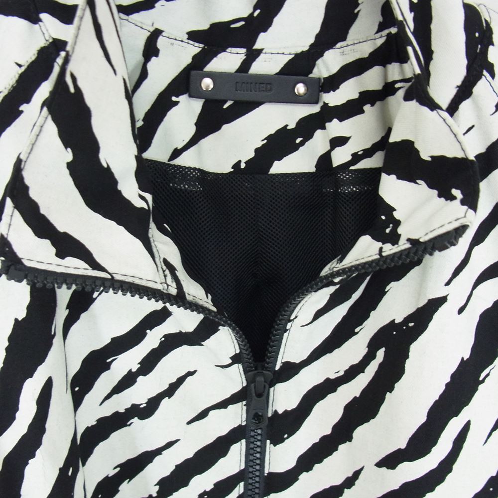 MINEDENIM マインデニム 2303-8002-07-012 Diago.T Denim V.Line Athletic ゼブラ アニマルグラフィック ブルゾン ジャケット ブラック系 1【中古】