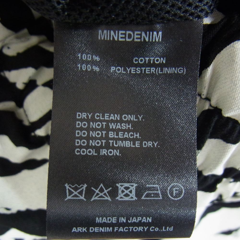 MINEDENIM マインデニム 2303-8002-07-012 Diago.T Denim V.Line Athletic ゼブラ アニマルグラフィック ブルゾン ジャケット ブラック系 1【中古】