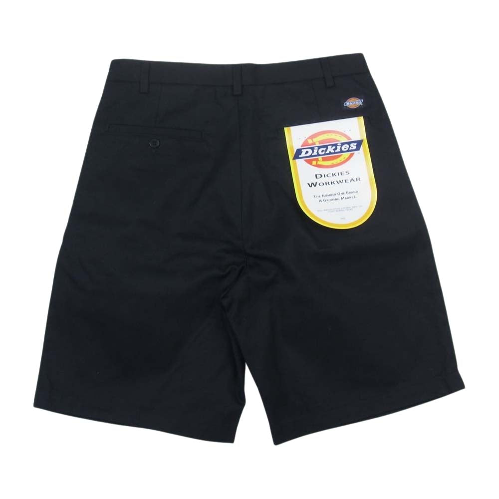 WACKO MARIA ワコマリア 23SS DICKIES-WM-PT12 × DICKIES ディッキーズ DOUBLE PLEATED SHORT TROUSERS TYPE-1 ダブルネーム ショート パンツ ブラック系 M【新古品】【未使用】【中古】