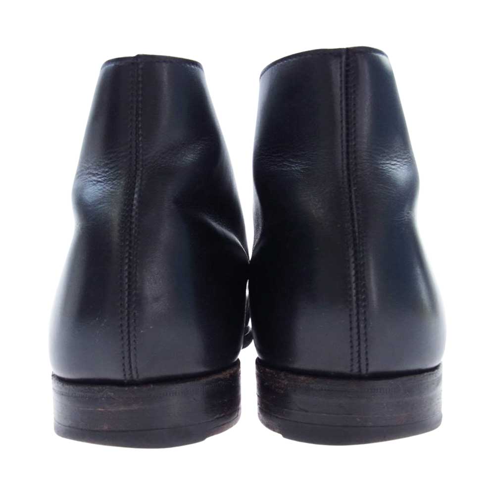 CROCKETT&JONES クロケットアンドジョーンズ 5072-12 Paul Smith ポールスミス 別注 TETBURY テットベリー レザーチャッカ ブーツ ブラック系 8 1/2 E（27cm相当）【中古】