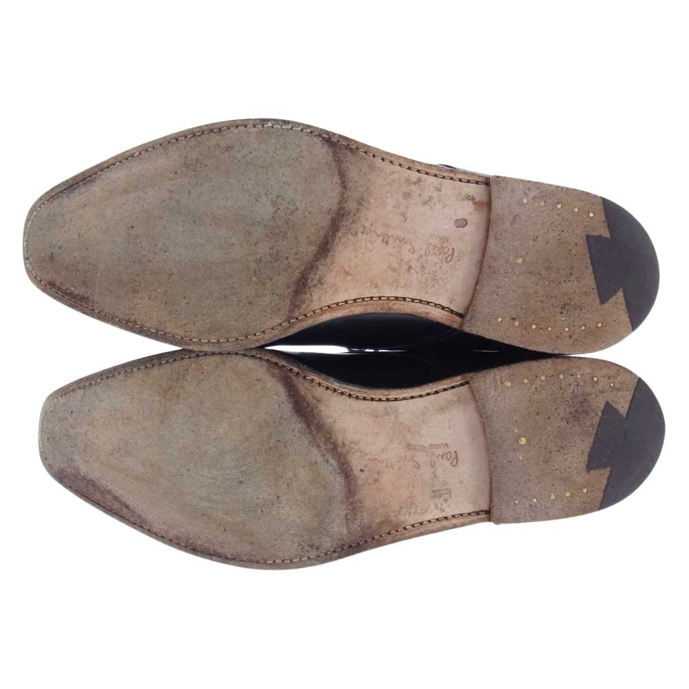 CROCKETT&JONES クロケットアンドジョーンズ 5072-12 Paul Smith ポールスミス 別注 TETBURY テットベリー レザーチャッカ ブーツ ブラック系 8 1/2 E（27cm相当）【中古】