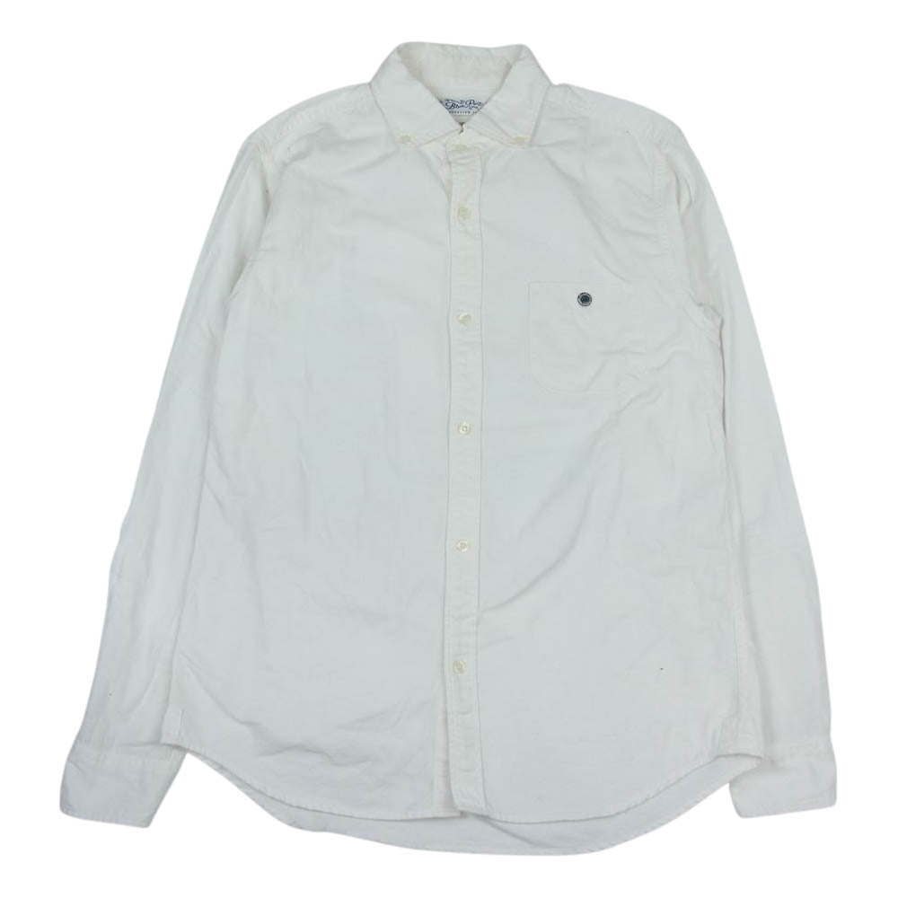 バーンズアウトフィッターズ ボタンダウン 長袖 シャツ ホワイト ホワイト系 M【中古】