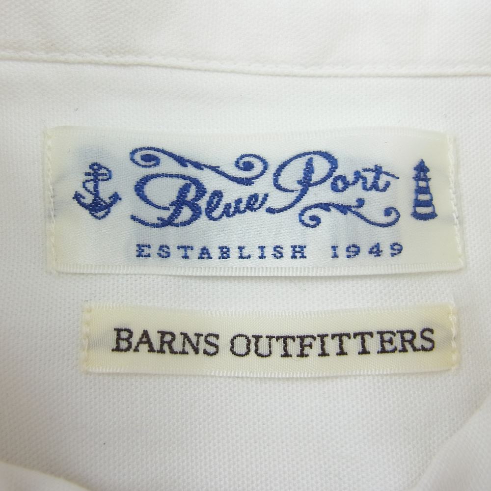 バーンズアウトフィッターズ ボタンダウン 長袖 シャツ ホワイト ホワイト系 M【中古】