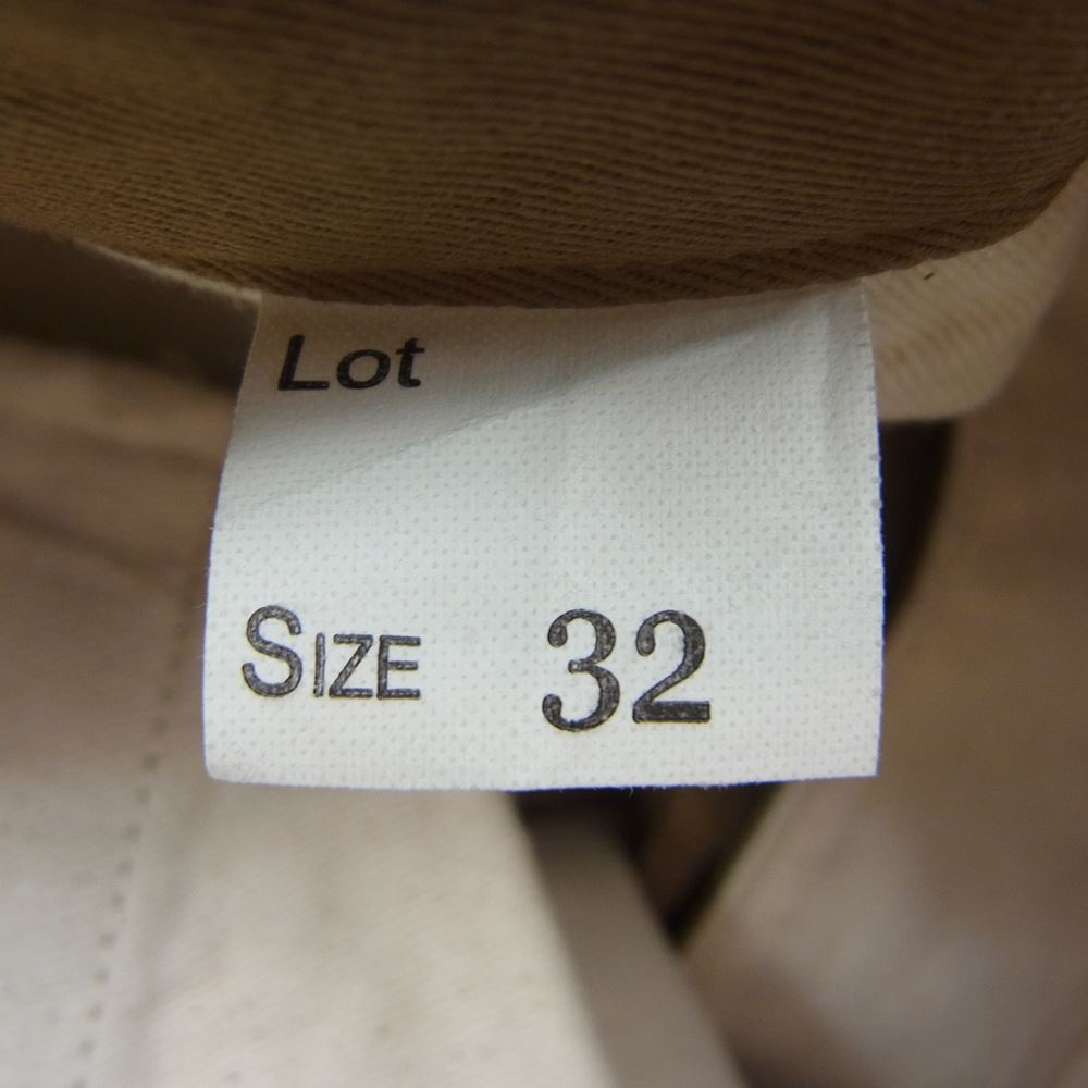 ワーカーズ チノ コットン トラウザーズ パンツ ベージュ系 32【中古】