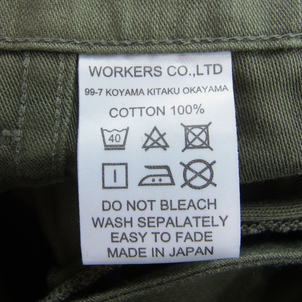 ワーカーズ ミリタリー ベイカー パンツ カーキ系 S【中古】