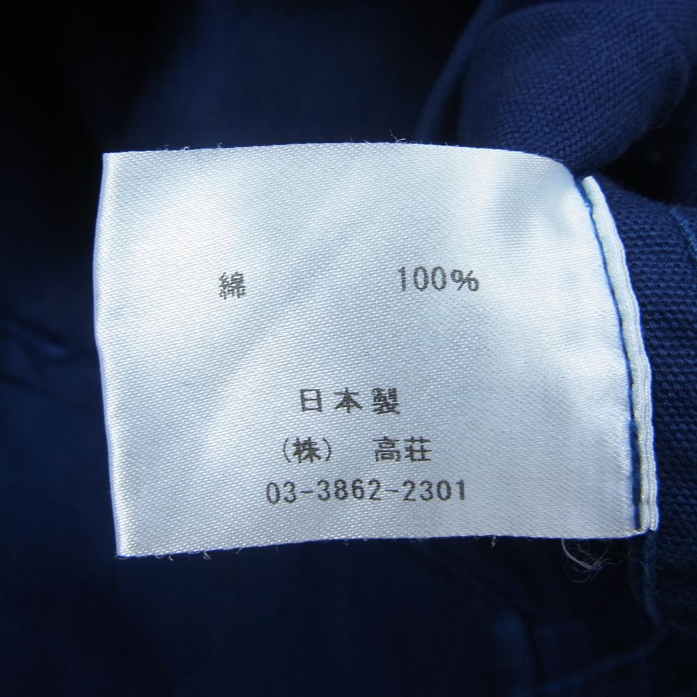 バーンズアウトフィッターズ ボタンダウン 長袖 シャツ ネイビー ネイビー系 M【中古】