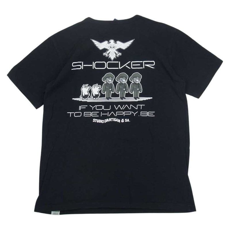 STUDIO D’ARTISAN ステュディオダルチザン SKR-004 シン・仮面ライダー Tシャツ ブラック ブラック系 M【中古】