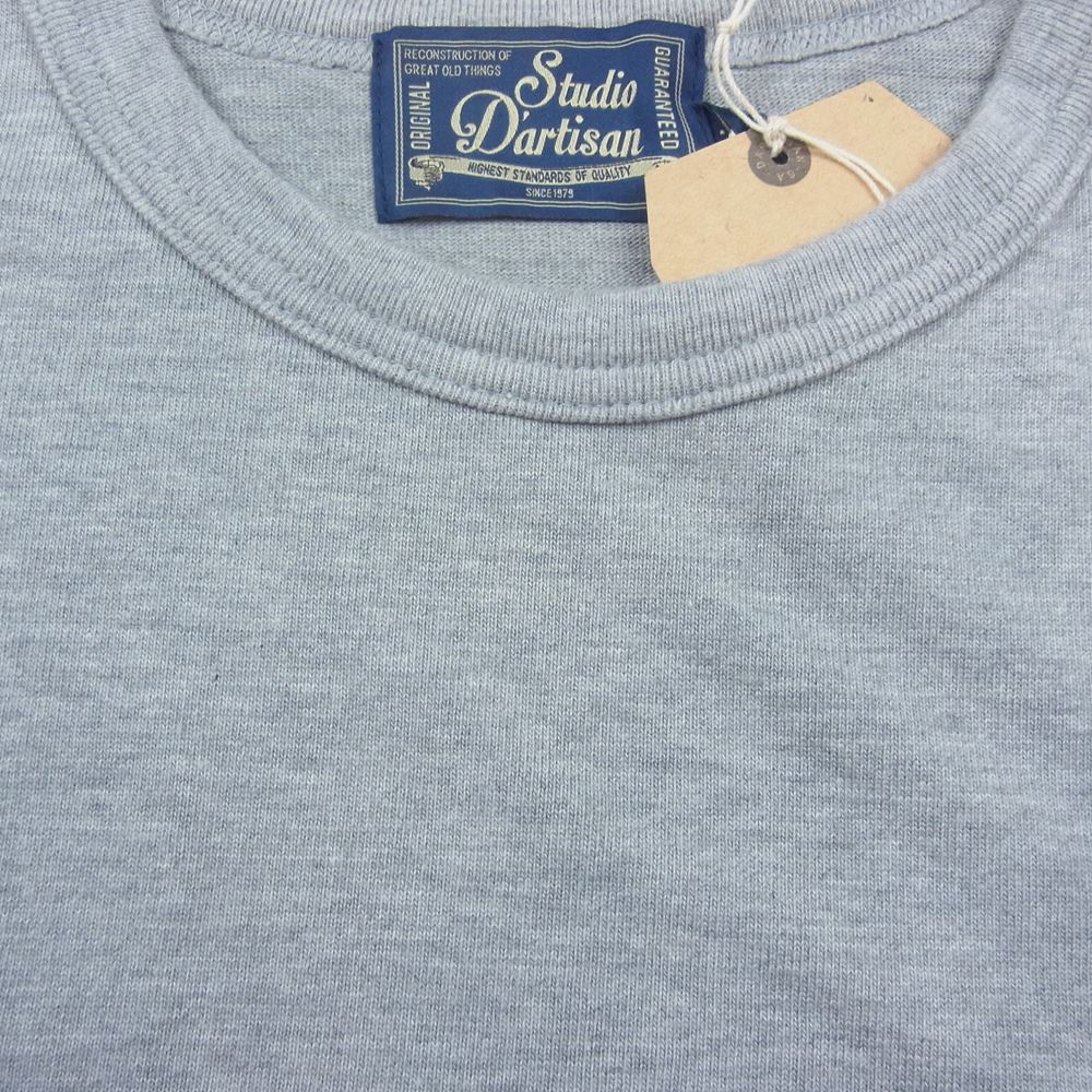 STUDIO D’ARTISAN ステュディオダルチザン 9938 スヴィンゴールド 吊り編み ロンT 長袖 Tシャツ 杢GY グレー系 M【中古】