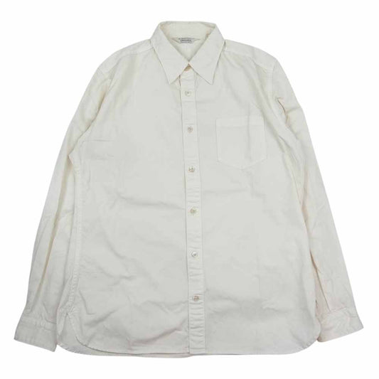 ORGUEIL オルゲイユ OR-5078A Work Shirt ワーク 長袖 コットン シャツ オフホワイト系 38【中古】
