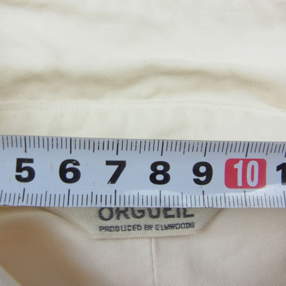 ORGUEIL オルゲイユ OR-5078A Work Shirt ワーク 長袖 コットン シャツ オフホワイト系 38【中古】
