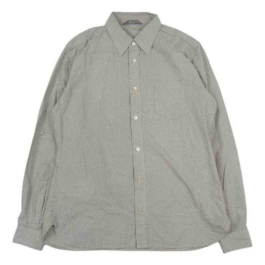 ORGUEIL オルゲイユ OR-0578B Work Shirt チェック ワーク 長袖 コットン シャツ ベージュ系 38【中古】