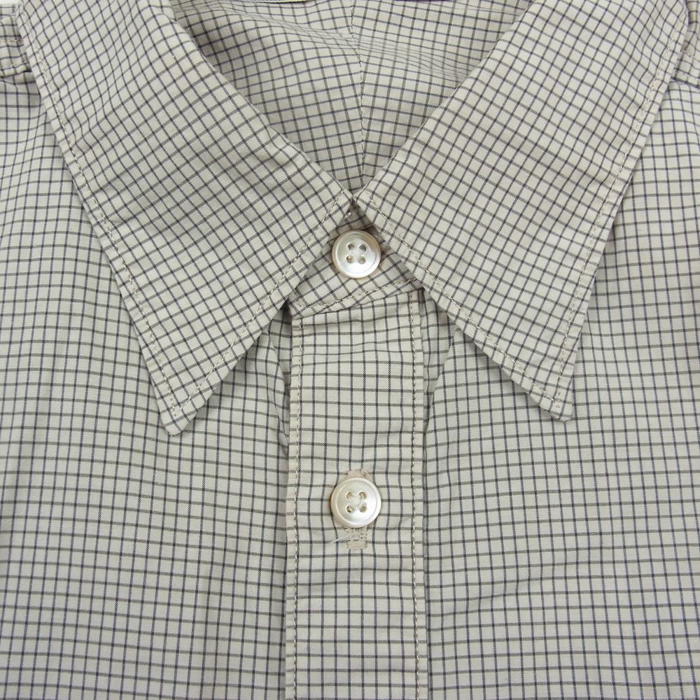 ORGUEIL オルゲイユ OR-0578B Work Shirt チェック ワーク 長袖 コットン シャツ ベージュ系 38【中古】