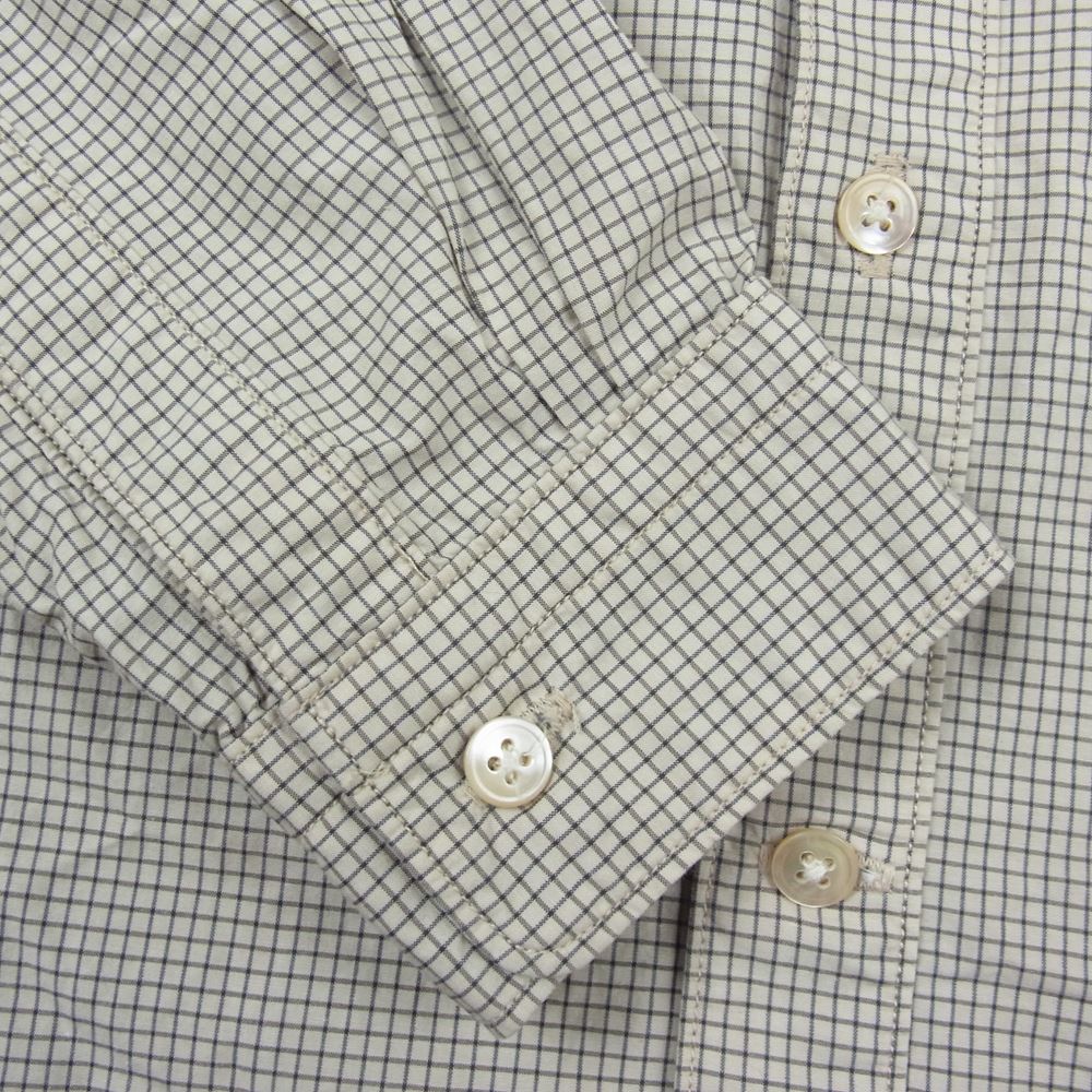 ORGUEIL オルゲイユ OR-0578B Work Shirt チェック ワーク 長袖 コットン シャツ ベージュ系 38【中古】