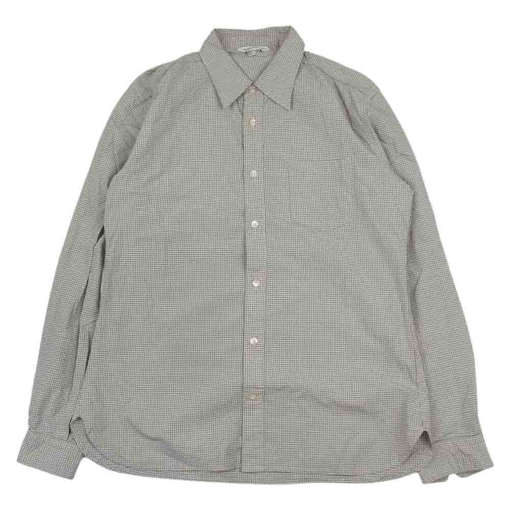 ORGUEIL オルゲイユ OR-0578B Work Shirt チェック ワーク 長袖 コットン シャツ ベージュ系 38【中古】