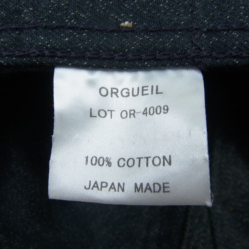 ORGUEIL オルゲイユ OR-4009 Gilet ジレ ベスト ネイビー系 38【中古】