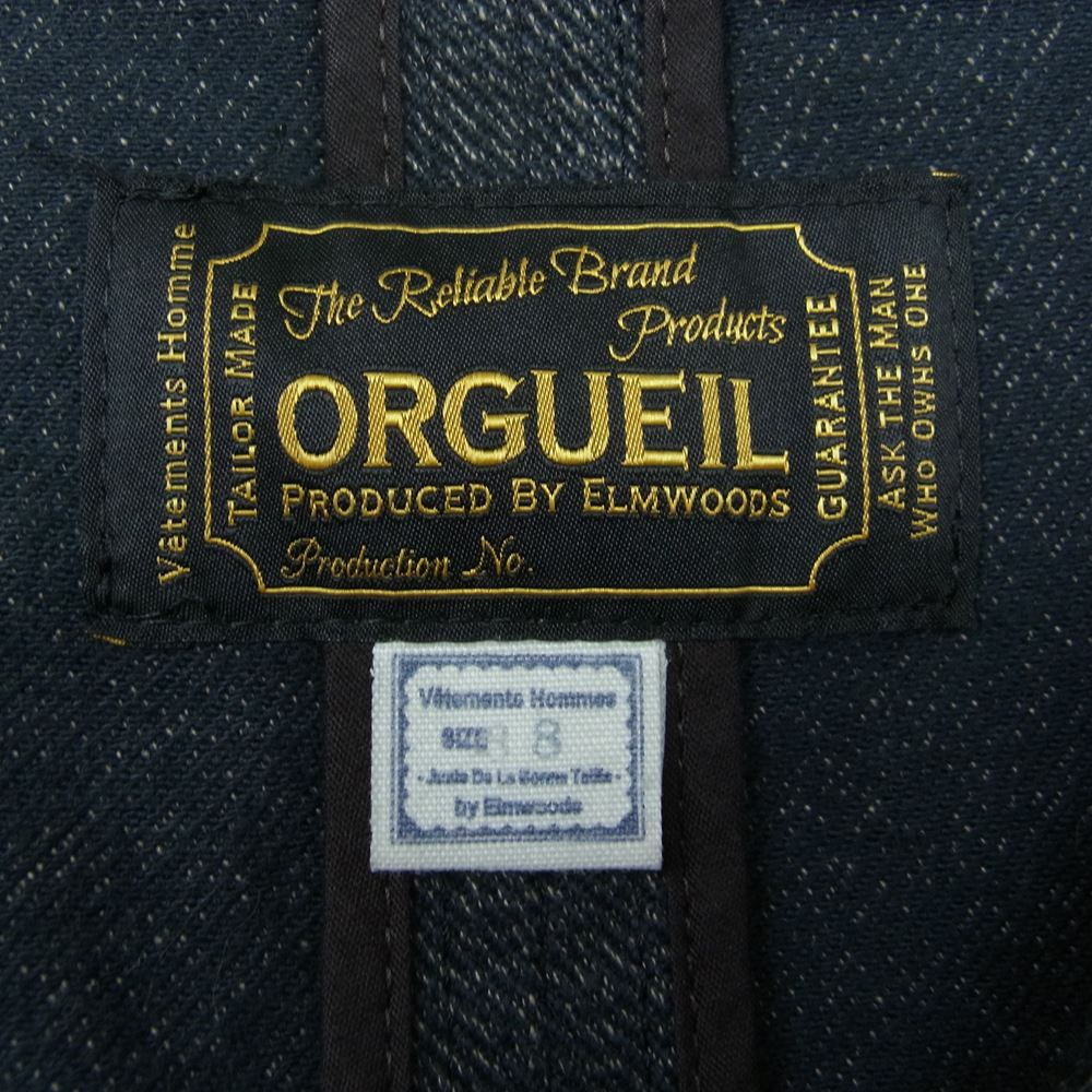 ORGUEIL オルゲイユ OR-4012 Suck Jacket サック ジャケット ネイビー系 38【中古】