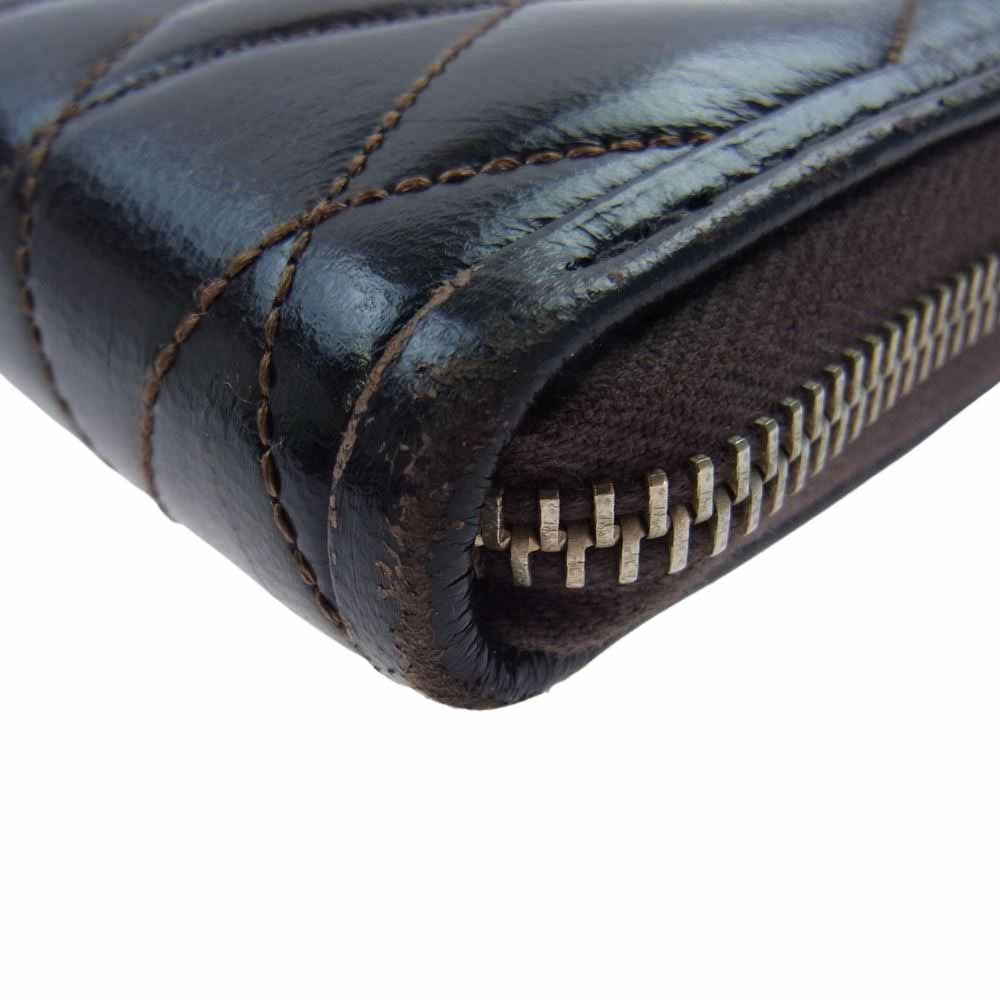 TOY'S McCOY トイズマッコイ TMA1715 LEATHER QUILTED LONG WALLET レザー キルティング ロング ウォレット長財布 ブラック系 ブラウン系【中古】