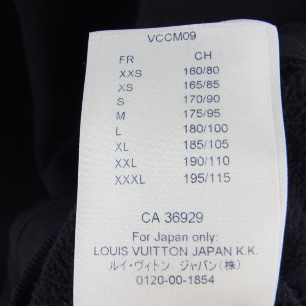 LOUIS VUITTON ルイ・ヴィトン 21AW RM201Q NPH HIY52W インサイドアウト クルーネック スウェットトレーナー ブラック ブラック系 L【中古】