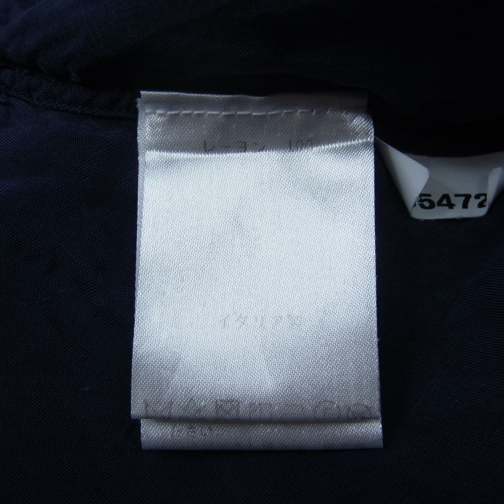 Finamore レーヨン 半袖 オープンカラー 開襟 シャツ ネイビー ネイビー系 M【中古】