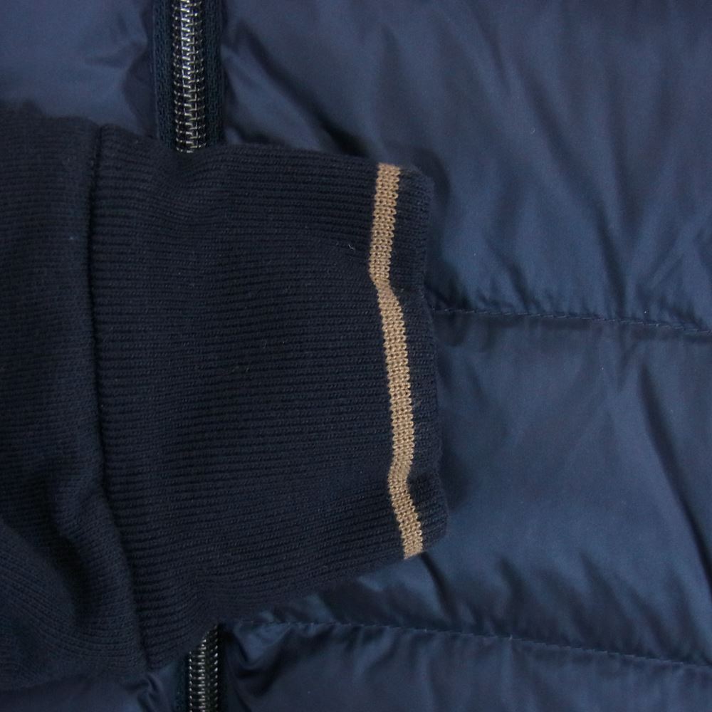 Herno ヘルノ JP005UR-50010-9200 RESORT コレクション コットン ジャージー ダウン切替 ブルゾン ジャケット ネイビー系 46【中古】