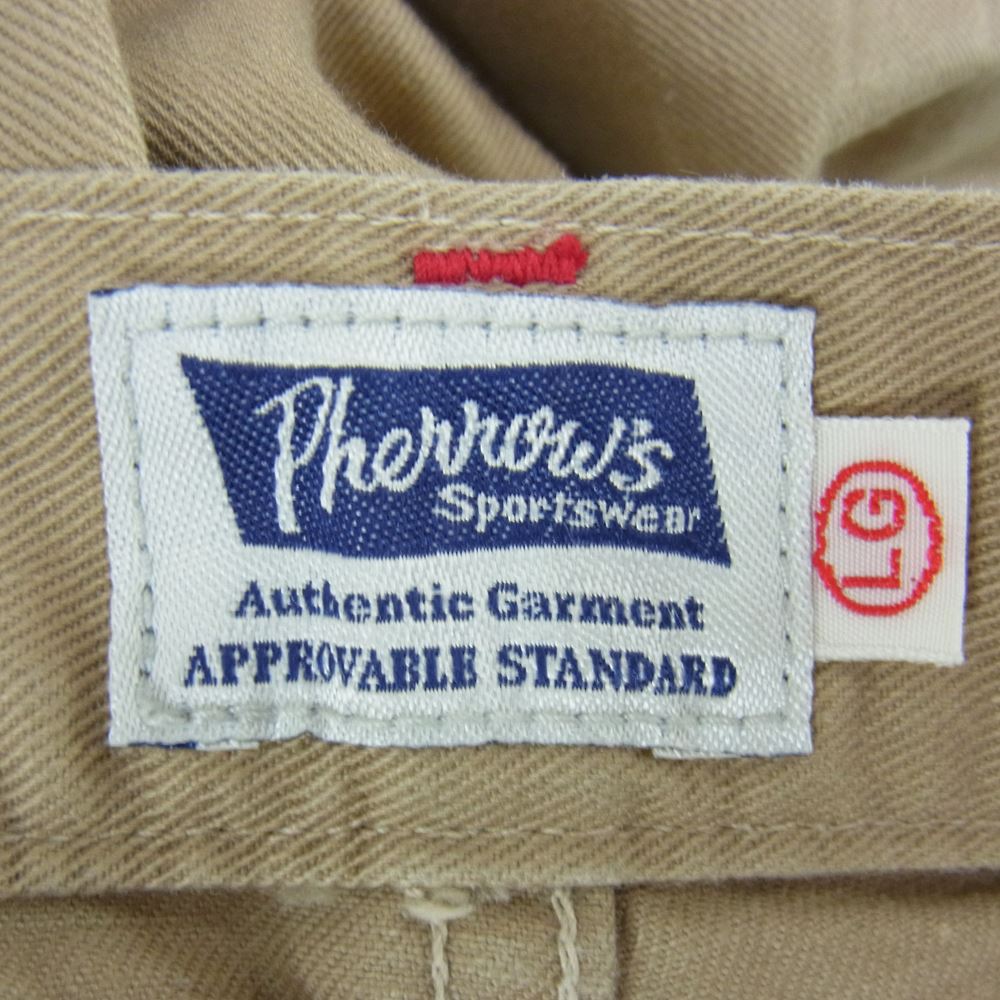 Pherrow's フェローズ CHINO SHORT PANTS チノ ショートパンツ ベージュ系 L/G【中古】