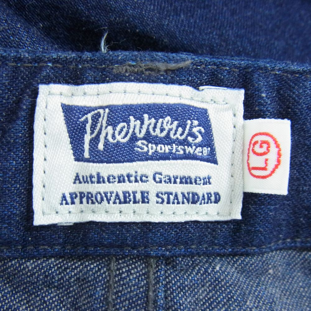 Pherrow's フェローズ SHORT PANTS ショートパンツ インディゴブルー系 L/G【中古】