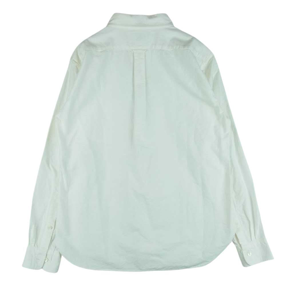 Pherrow's フェローズ ボタンダウン BDシャツ オックスフォード コットン 綿 ワークシャツ 長袖 マチ付 ホワイト系 M 15【中古】