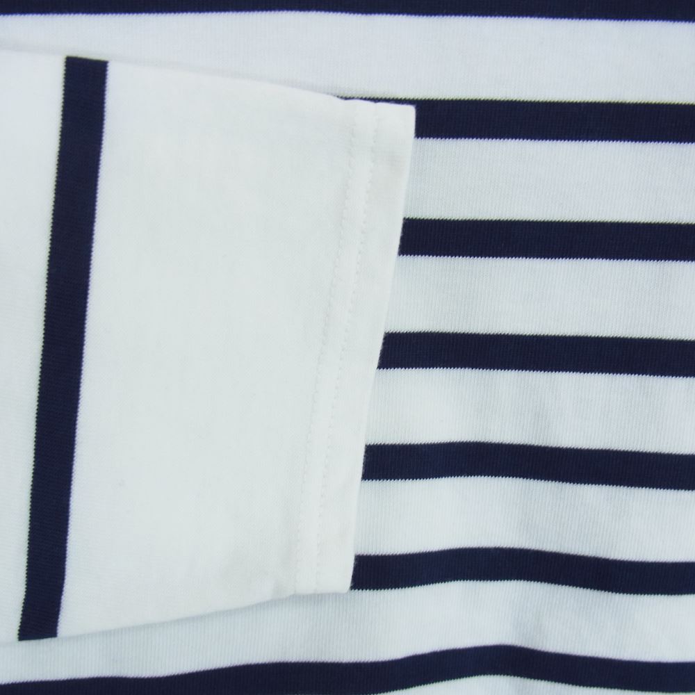 SAINT JAMES セントジェームス ボーダーバスク シャツ カットソー ホワイト系 ML【中古】