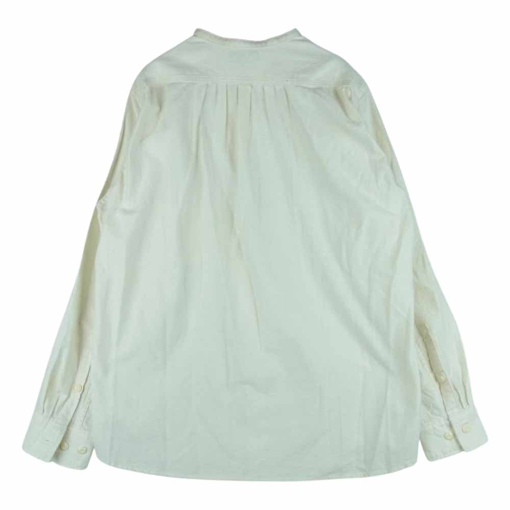 ダッパーズ スタンドカラー 長袖 シャツ 日本製 オフホワイト系 38【中古】