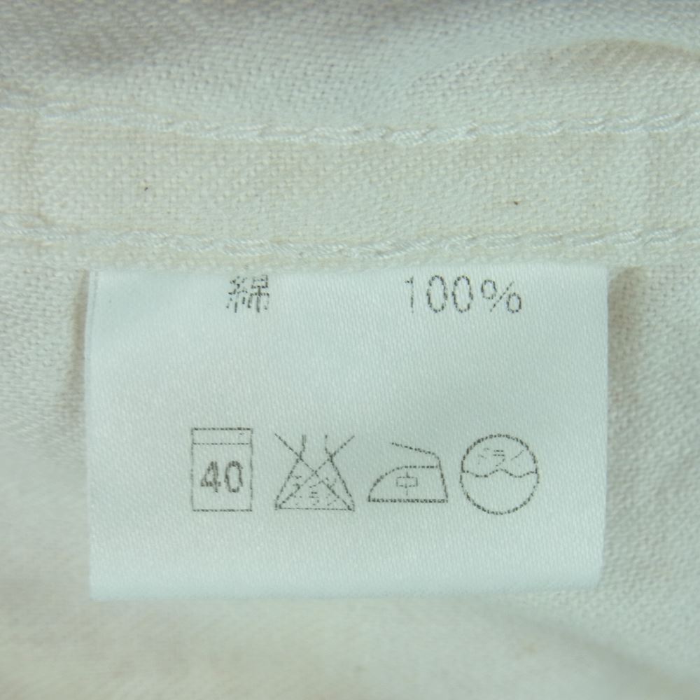 ダッパーズ スタンドカラー 長袖 シャツ 日本製 オフホワイト系 38【中古】