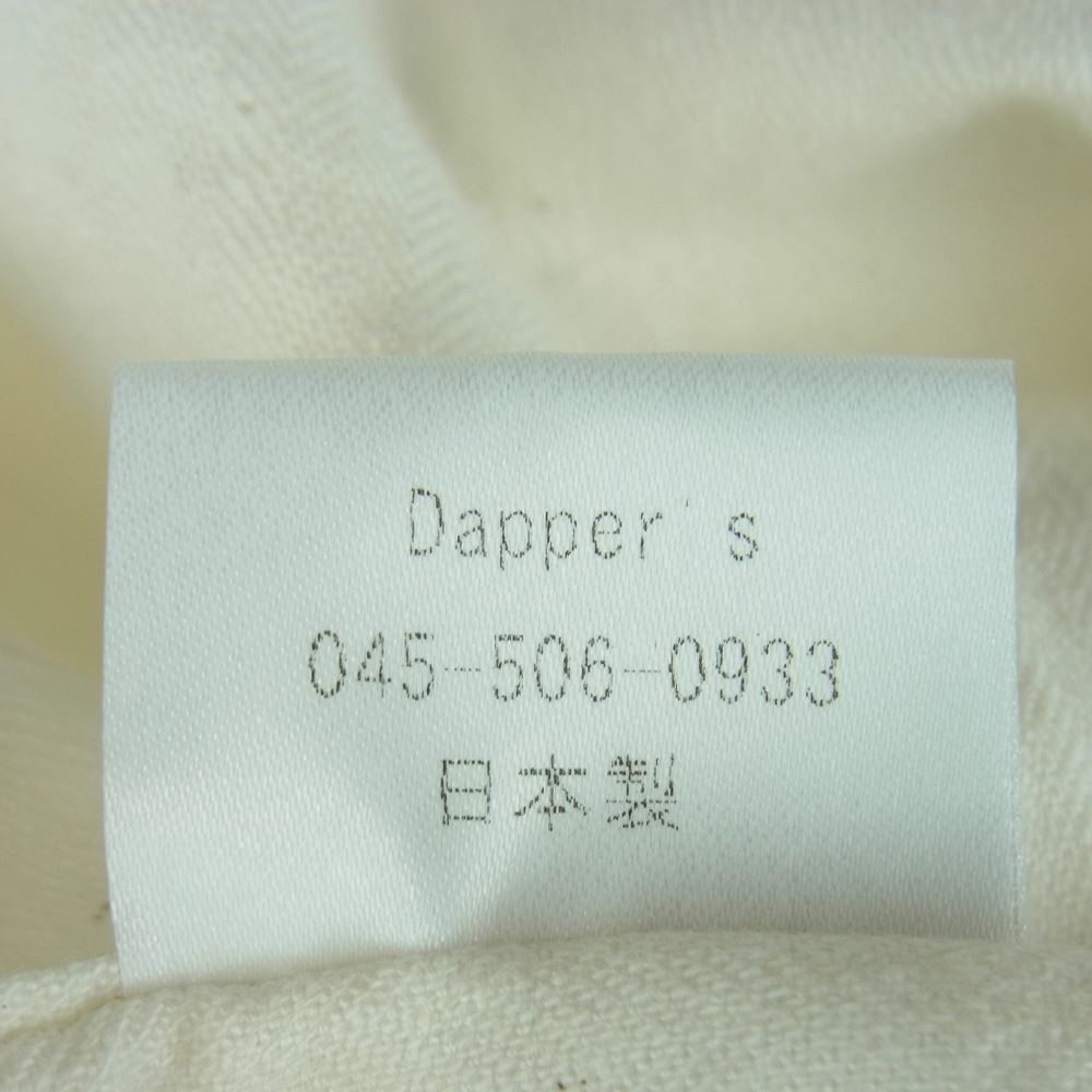 ダッパーズ スタンドカラー 長袖 シャツ 日本製 オフホワイト系 38【中古】