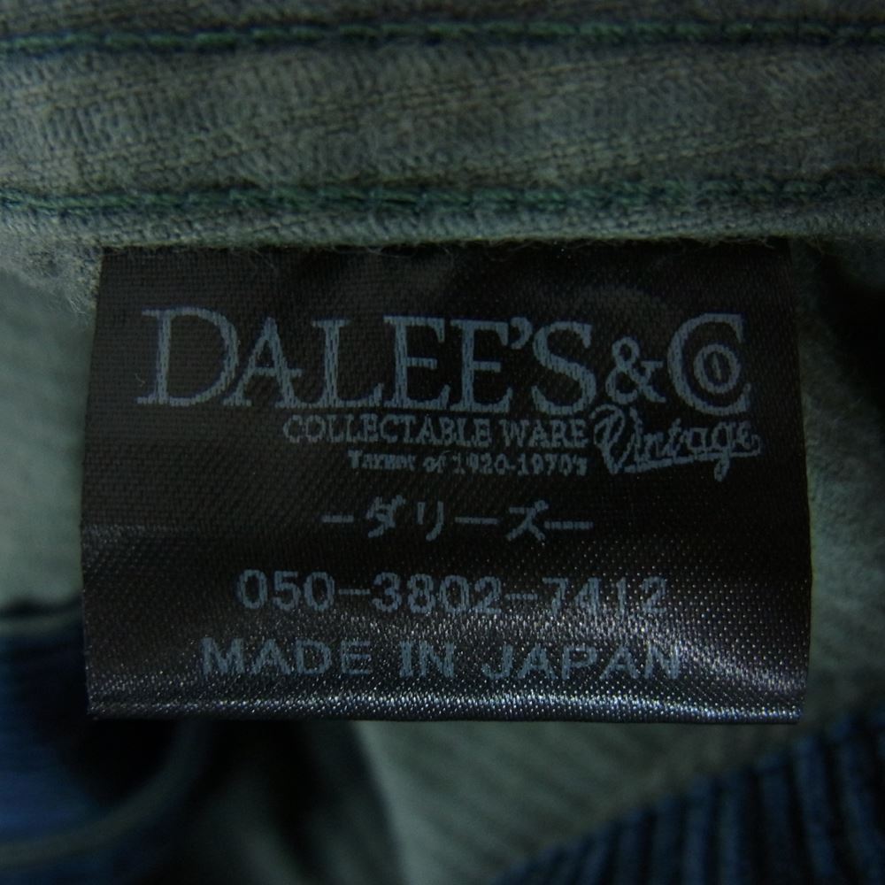 ダリーズ インディゴ コーデュロイ シャツ ジャケット ネイビー系 15 1/2【中古】